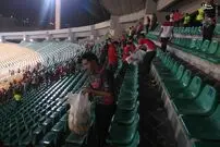 عکس/ حركت زيبای هواداران پرسپوليس پس از پایان بازی