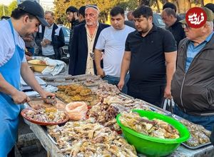ببینید؛ غذای خیابانی در ازبکستان؛ پخت نان تنوری، کایماک صبحانه و کله پاچه در کوکند