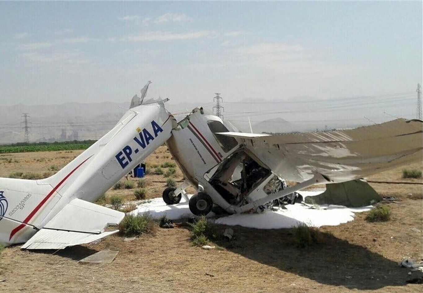 (ویدئو) جزئیات سقوط هواپیمای آموزشی در البرز