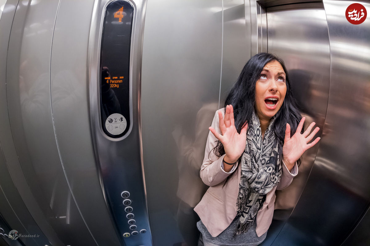 ۳ علت ترس از آسانسور