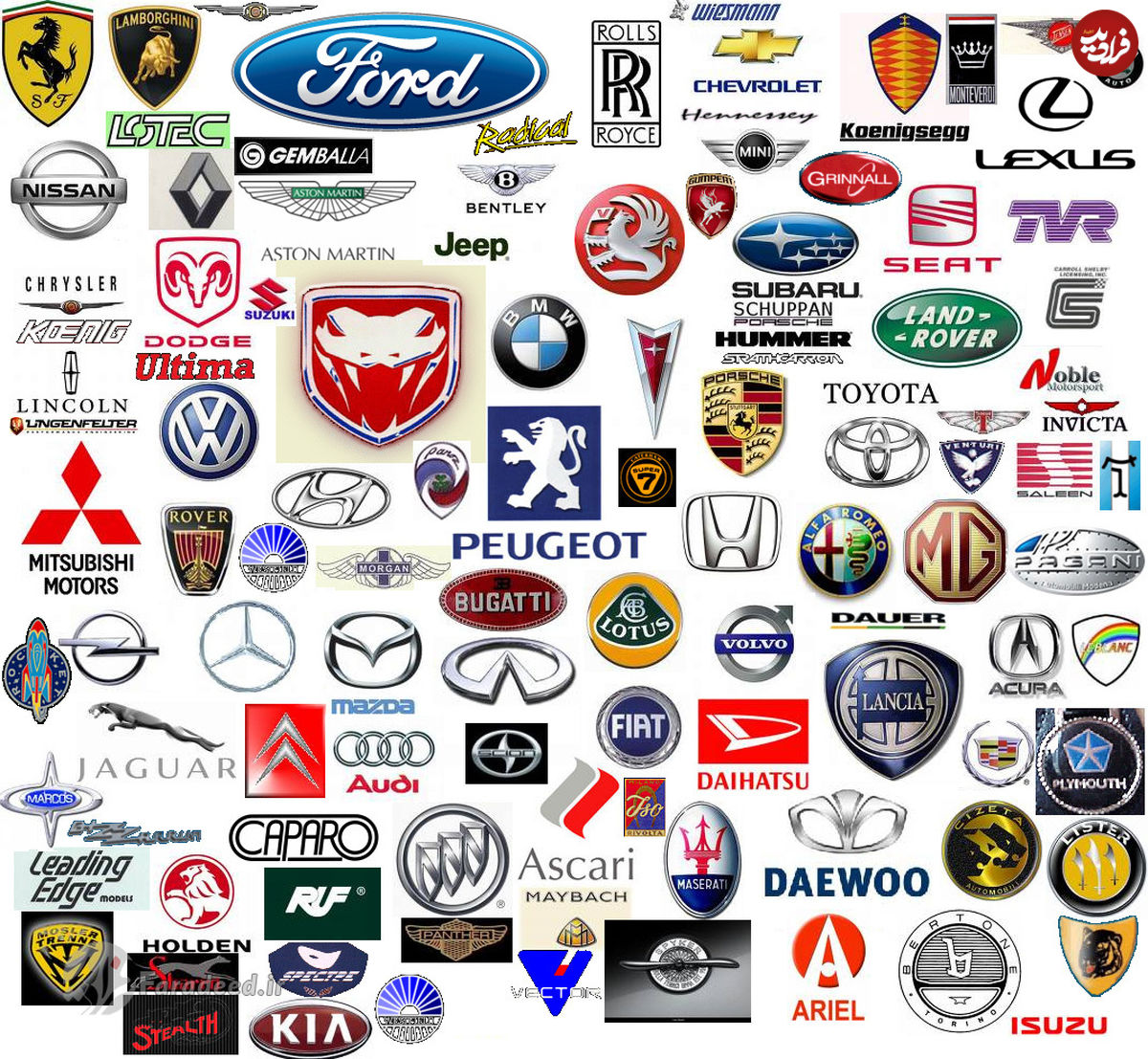 راز و رمز نشان شرکت‌های خودروسازی دنیا (1)