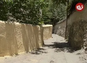 عکس| سفر به ایران قدیم؛ تصویری رنگی شده از «کوچه پس کوچه های تجریش» در دوره قاجار