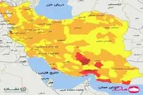 تصویر/ آخرین رنگ‌بندی کرونایی شهر‌های کشور