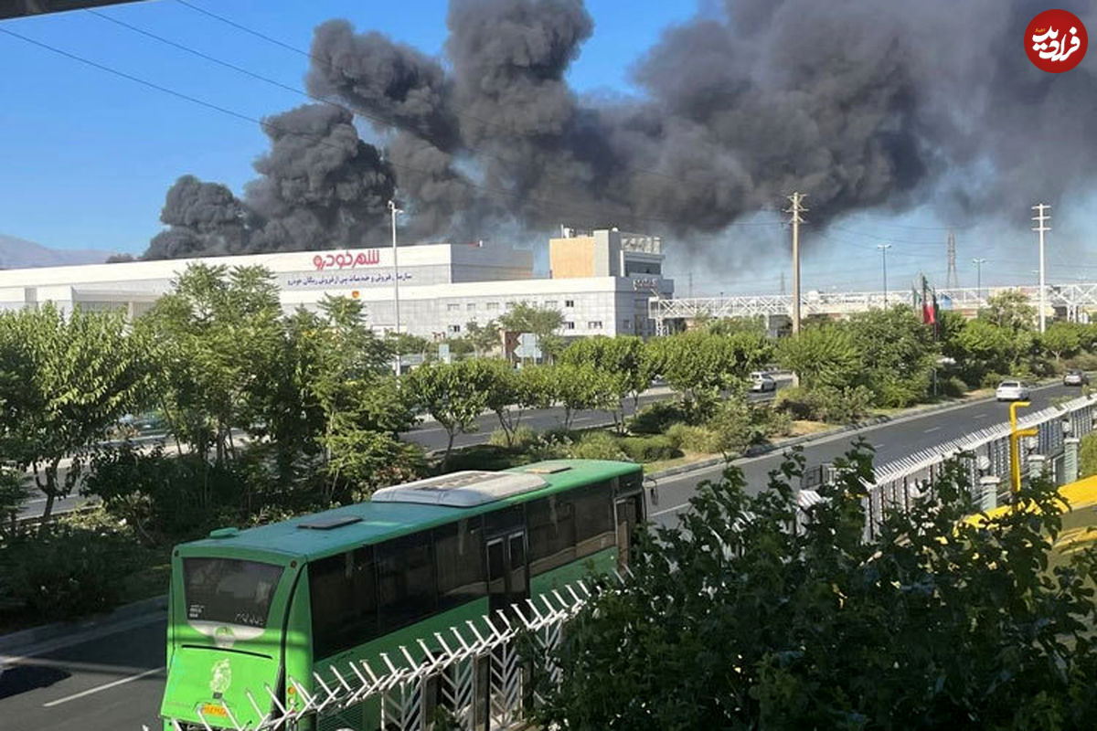 آتش‌سوزی در انبار کارخانه بهنوش