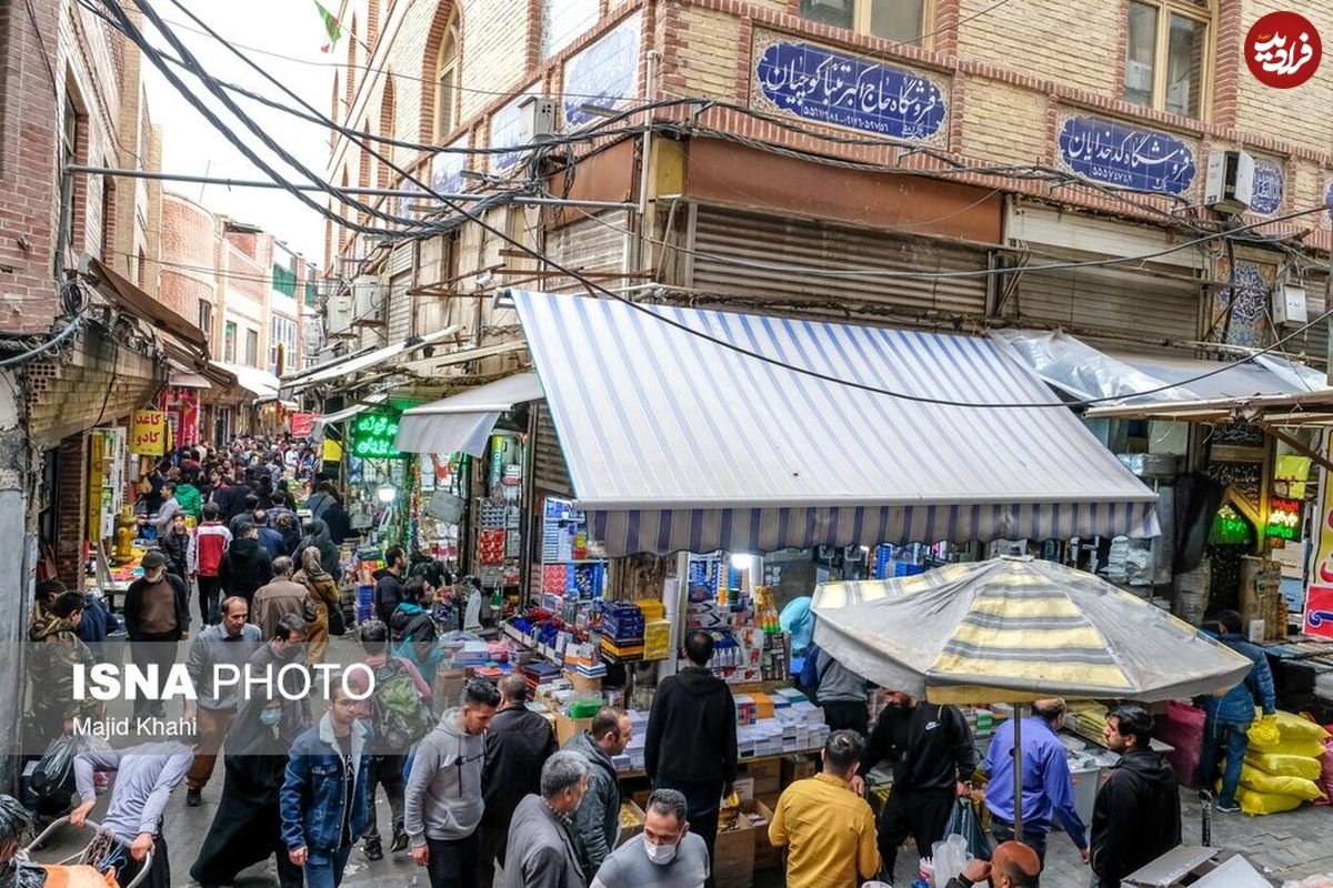 (تصاویر) بازار بزرگ تهران در روز‌های پایانی سال