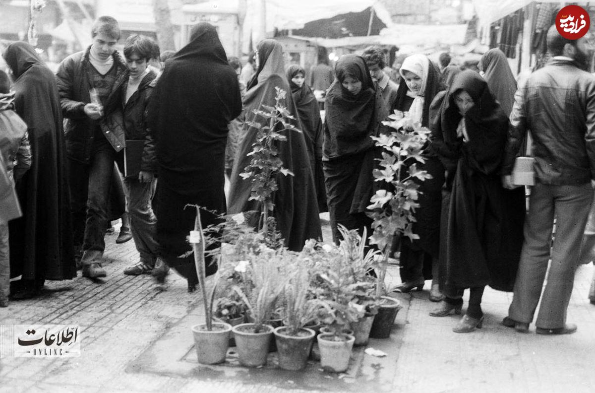 (عکس) سفر به ایران قدیم؛ گرانی زیاد بازار گل مصنوعی‌ را سکه کرد