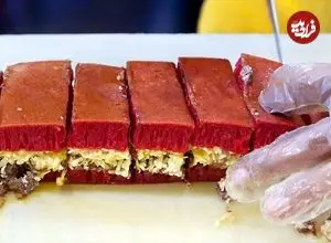 ببینید| غذای خیابانی در اندونزی؛ تهیه پنکیک خامه ای در جاکارتا