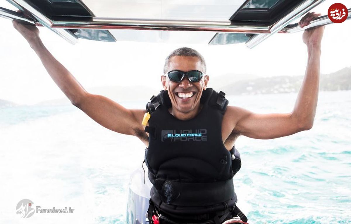تصاویری جالب و بی‌سابقه از باراک اوباما