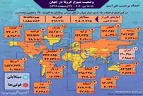 تصویر/ آمار کرونا در جهان تا ۲۹ اردیبهشت