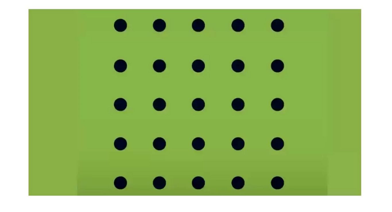 معما و بازی فکری: آیا می‌توانید ۲۵ نقطه را با استفاده از ۸ خط به هم وصل کنید؟