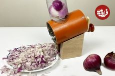 ببینید؛ نحوه ساخت یک دستگاه ساده و خلاقانه برای خردکردن پیاز با قوطی کنسرو