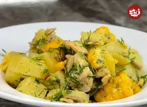 طرز تهیه سالاد سیب‌زمینی و ذرت