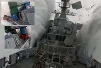 ببینید؛ لحظه برخورد اژدر شلیک شده از زیردریایی به ناوچه و غرق شدن آن در رزمایش ناتو 