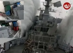 ببینید؛ لحظه برخورد اژدر شلیک شده از زیردریایی به ناوچه و غرق شدن آن در رزمایش ناتو 