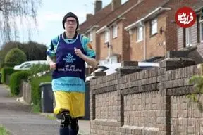 یک دونده نابینا با کمک عینک هوشمند در ماراتن شرکت می‌کند