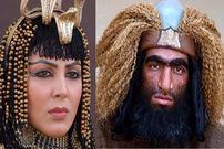 عکس؛ سفر زمان؛ «غول لشکر زبیری» (مختارنامه) در کنار «ملکه نِفِرتیتی» (یوسف پیامبر)؛ سال 94