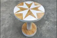 ببینید| آموزش ساخت میز با سیمان و کاشی؛ یک روش آسان و خلاقانه!