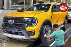 ببینید| نگاهی به مراحل تولید پیکاپ محبوب فورد رنجر در آمریکا