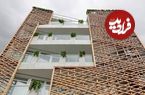 تصاویر؛ معماری متفاوت یک آپارتمان در رشت جلب توجه کرد