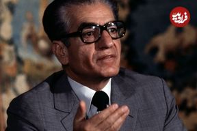 عکس| سفر در زمان؛ «محمدرضا پهلوی و اسدالله علم» در یک نشست خبری؛ سال 1350