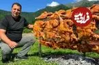 ببینید| غذای روستایی در آذربایجان؛ کباب کردن مرغ به روشی خلاقانه و متفاوت