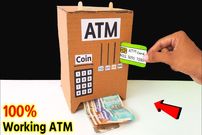 ببینید؛ نحوه ساخت یک خودپرداز قابل استفاده با مقوا؛ یک کاردستی خلاقانه برای بچه ها