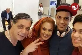 عکس| سفر زمان؛ «نسرین مقانلو» در 38 سالگی در کنار پسرانش «ارشیا و آرین»