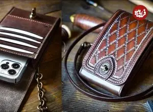 ببینید| مراحل ساخت یک کیف موبایل چرمی و شیک به روش هنرمند آمریکاایی