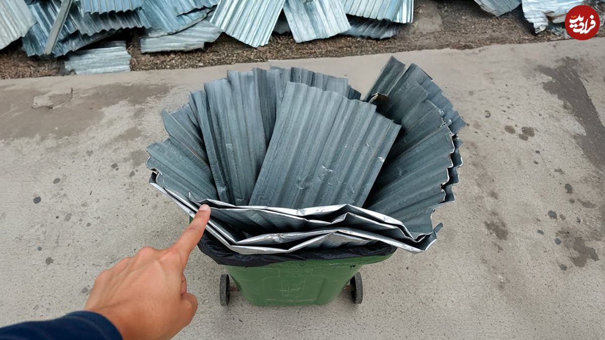 ببینید؛ یک ایده خلاقانه برای ساخت گلدان سیمانی با قالب فلزی