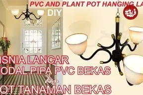 ببینید| آموزش ساخت یک لوستر زیبا و مدرن با لوله پی وی سی به روش ستاد اندونزیایی