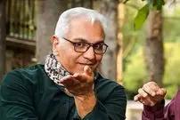 عکس| سفر زمان؛ «مهران مدیری» 46 ساله در سومین فیلمش به همراه «مار»؛ سال 86