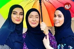 عکس| سفر زمان؛ «آزیتا حاجیان» 30 ساله در کنار دختر یک ساله‌اش «ملیکا»؛ سال 66