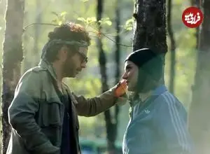 عکس؛ پریناز ایزدیار و پیمان معادی در پشت صحنه «بن سای»