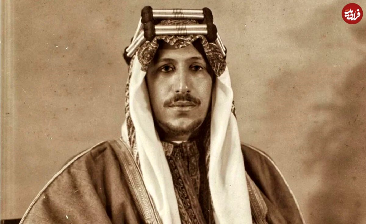 عکس| سفر در زمان؛ «ملک سعود، پادشاه دوم عربستان» در یک مراسم در لندن؛ سال 1325