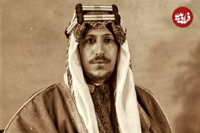 عکس| سفر در زمان؛ «ملک سعود، پادشاه دوم عربستان» در یک مراسم در لندن؛ سال 1325