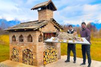ببینید؛ غذای روستایی در آذربایجان؛ ساخت تنور آجری و پخت یک بره کامل به سبک دوران باستان!