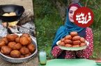 ببینید؛ غذای روستایی در ایران؛ تهیه پیراشکی مرغ در طبیعت