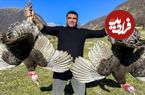 ببینید؛ غذای روستایی در آذربایجان؛ کباب کردن بوقلمون در طبیعت