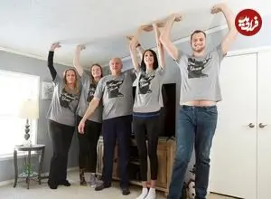 تصاویر؛ این زن با قد ۲ متر و ۵ سانتی‌ متری عضو بلندقدترین خانواده جهان است