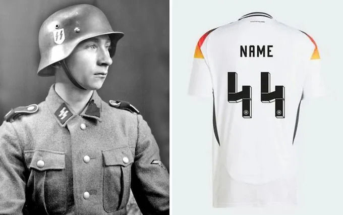 (تصاویر) دردسر لباس شماره ۴۴ تیم آلمان برای آدیداس به خاطر شباهت به نماد نازی ها