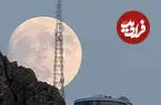 ببینید| طلوع ماه برفراز رصدخانه کاسین خرم آباد