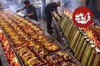 ببینید| غذای خیابانی در مالزی؛ مرغ کبابی با برنج و نارگیل پخته شده در بامبو در کوالالامپور