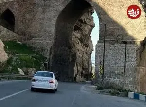 عکس| سفر زمان؛ یک جاده کوهستانی در لرستان در سال 1311