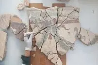 عکس؛ کشف ۴هزار قطعه‌ از یک نقاشی دیواری