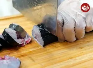 ببینید| غذای خیابانی در آمریکا؛ پخت دو نوع غذا با مارماهی بزرگ در نیویورک