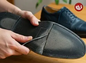 ببینید| یک ترفند ساده برای تعمیر کف کفش پاره شده با سیم مفتول 
