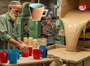 ببینید| فرآیند تماشایی تولید انبوه ماگ در کارگاهی در پاکستان