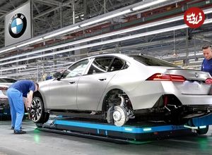 ببینید؛ نگاهی به مراحل تولید خودروی برقی پیشرفته بی ام و جدید i5