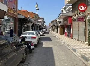 عکس| سفر به ایران قدیم؛ تصویری رنگی شده از «بازار ساحلی بندر انزلی» در اواخر قاجار