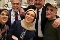 عکس| سفر زمان؛ «افسانه بایگان» 33 ساله با چادر در کنار «جمشید مشایخی»؛ سال 73